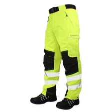 Delta Plus Weljeap2m32 Chainsaw Protection, High-Visibility Yellow, Nylon,
