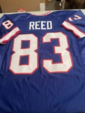 Andre Reed #83 SEWN STITCHED THROWBACK HOME JERSEY SIZE XLG Hof 2014