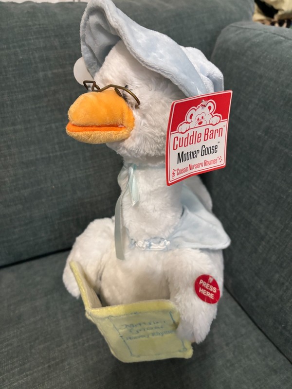 Cuddle Barn Mother Goose Animated Talking Plush Classic Nursery Rhymes New w/Tag