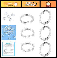 20pcs 925 Sterling Silver 6mm Split Jump Rings - Round Open Connectors for DIY J