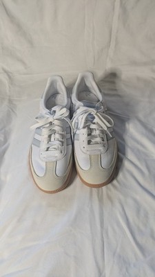 adidas Samba White Gum Men's Lace Up Leather Sneakers Athletic Shoes