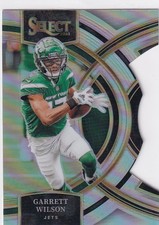 2023 Panini Select - Premier Level Garrett Wilson #115 Silver Prizm Die-Cut