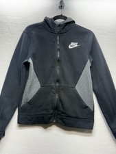 Nike Black And Grey Kids Hoodie Size Xl