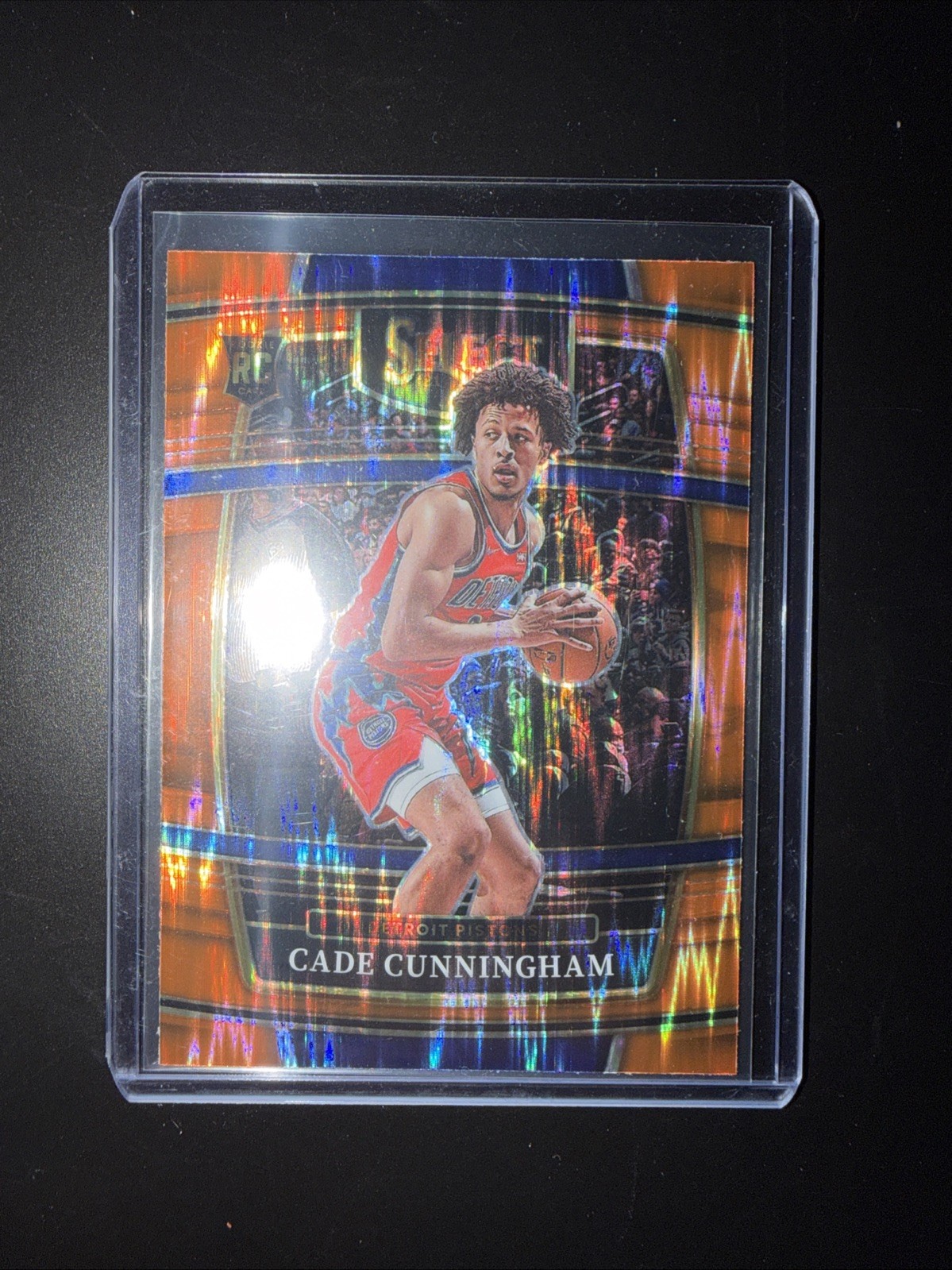2021-22 Panini Select Cade Cunningham #11 Orange Flash Prizm Rookie Card (RC)