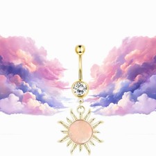 Body Jewelry -14G Belly Button Piercing Navel Ring for Women  Girls