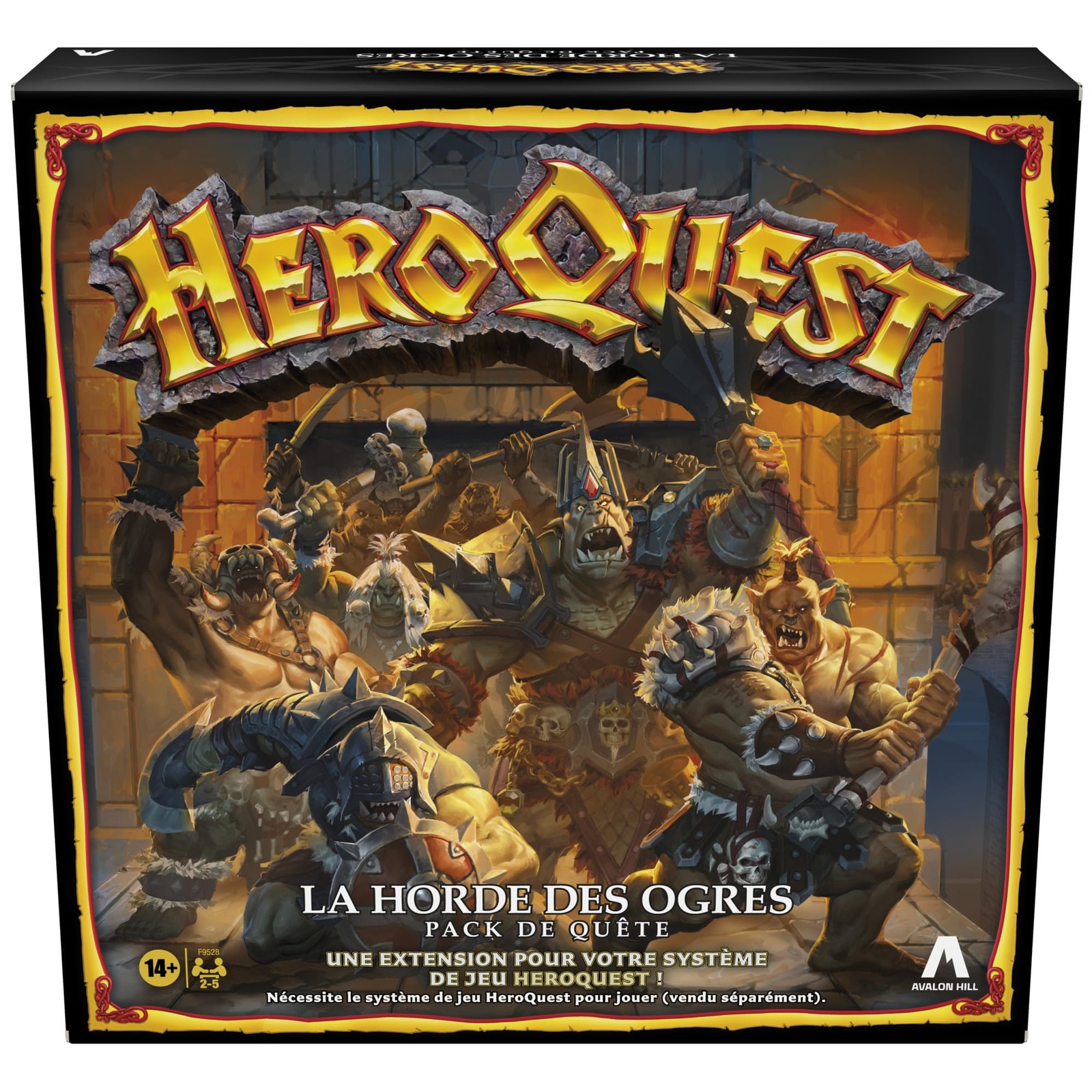 Avalon Hill HeroQuest The Horde of the Ogres Quest Pack Role Playing Game Board
