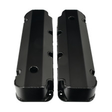 Aluminum Fabricated Valve Covers W Hole For Bbf Ford 429-460 Black Aluminum Fabricated Valve Covers W Hole For Bbf Ford 429-460 Black