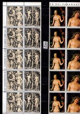 # 5X PARAGUAY - MNH - ART - PAINTING - NUDE WOMEN - DURER 