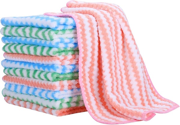 Putzlappen MikrofasertüCher 12 StüCk 30X30Cm ReinigungstüCher Haushalt-image