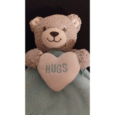 Build A Bear Lovey Security Blanket with Rattle "Snug A Bear"