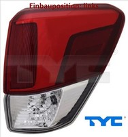 TYC 11-9080-16-9 Heckleuchte Links RüCklicht Hecklicht RüCkleuchte FüR Subaru