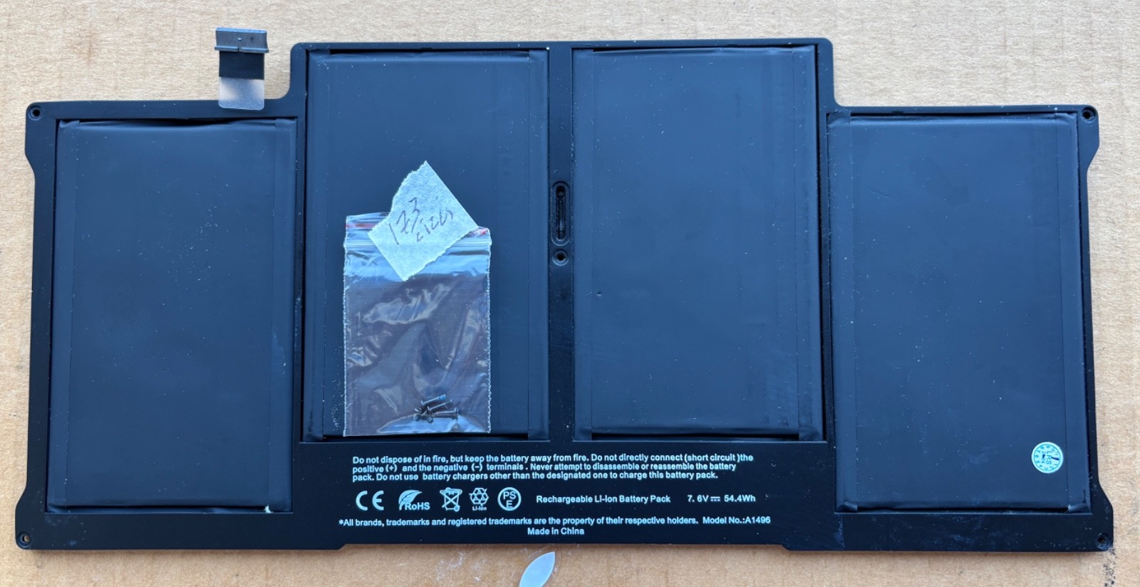 A1466 BATTERIA COMPATIBILE MACBOOK AIR 13" APPLE A1496 173 CICLI