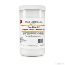 1/4 Chopped Strand Mat Fiberglass Fibers Quart for Epoxy Polyester Resin Putty
