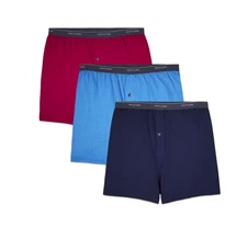 Fruit of the Loom Big Men's Knit Boxers, 3-Pack Size 4XB, Assorted Color