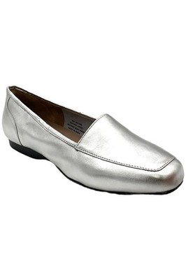ARRAY Women's Freedom Slip-On Leather Loafers Silver