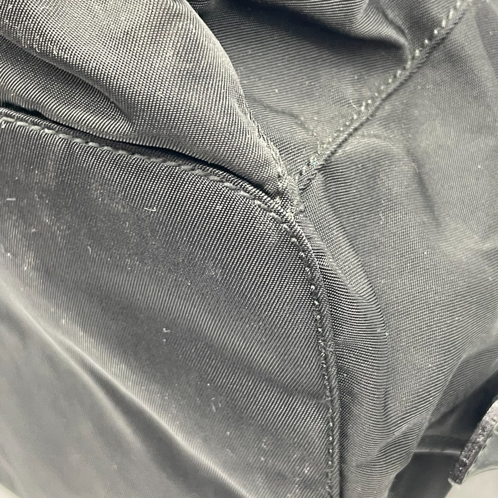 Prada Backpack Black Silver Nylon Triangle logo d… - image 7