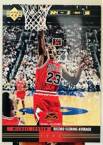 Upper Deck 1993 Michael Jordan Mr. June #173 Chicago Bulls Basketball Card