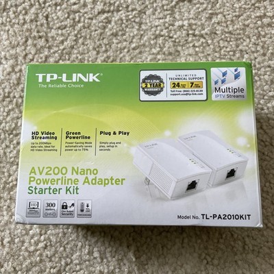 TP-Link AV200 Nano Powerline Adapters Starter Kit Ethernet