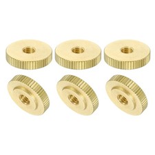 6PCS M6 Brass Knurled Thumb Nuts Round Knob Fasteners for 3D Printer Parts USNew