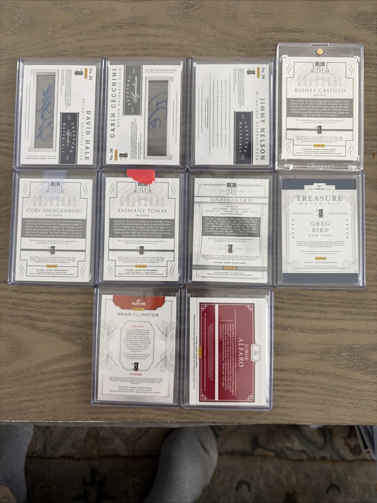 National Treasures Baseball RPA Rookie Lot (10) 2014-2017 ALL /25! AUTO RELIC GU view 5