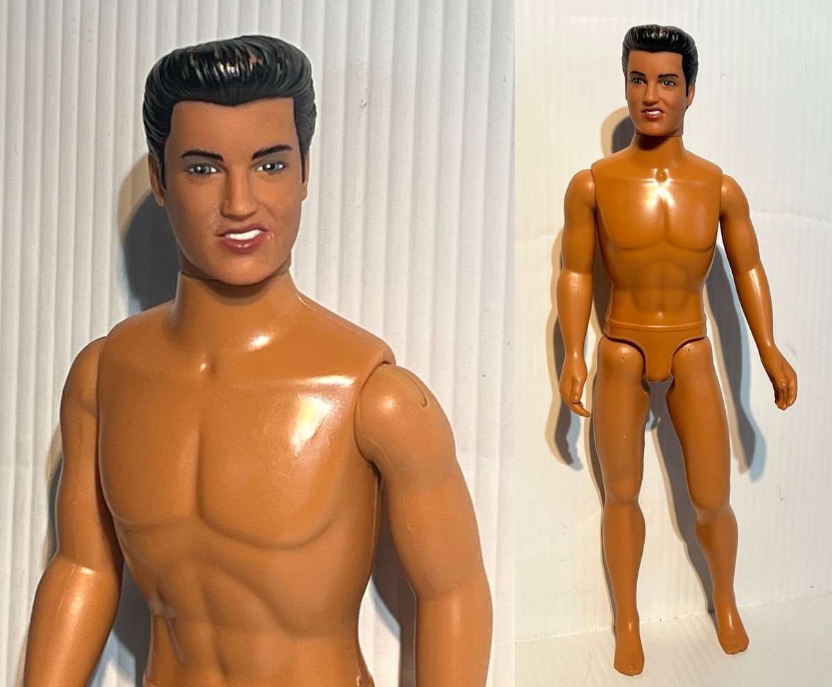 ELVIS PRESLEY DOLL Jailhouse Rock 45 RPM 1993 Hasbro Lip Curl NUDE 11.5 |  eBay