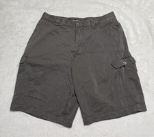 Tommy Bahama Cargo Shorts Men's Size 32 Brown Silk Blend Flat Front Casual Wear