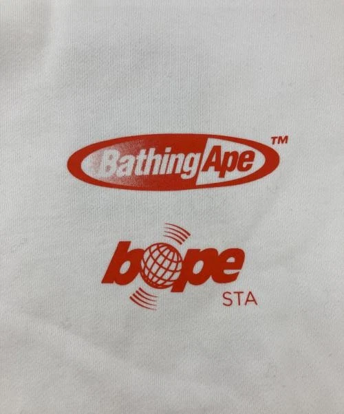 A BATHING APE (BAPE) Felpa con cappuccio girocollo Bape Ape Manhunt logo streetwear usata