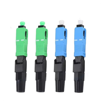 100pcs FTTH Optical Fiber SC APC/SC UPC SM Quick Optical Fiber Fast Connector