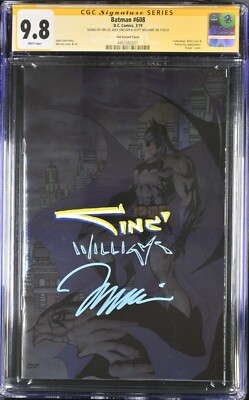Batman #608 CGC 9.8 SIGNED SS Jim Lee - WILLIAMS -SINCLAIR Foil Variant Fan Expo