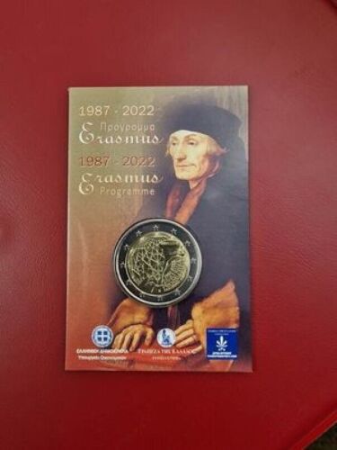 Griechenland, 2022, Erasmus, 2 Euro Münze stgl in Coincard , nur 3000 Stück ! - Bild 1 von 1
