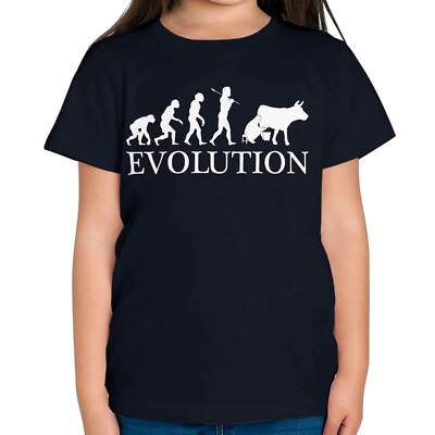 KUH BAUER EVOLUTION KINDER T-SHIRT TEE TOP GESCHENK GESCHENK S MELKEN