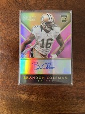 2014 Panini Select Fuchsia Prizm Brandon Coleman Autograph #RA-BC  RC  115/199