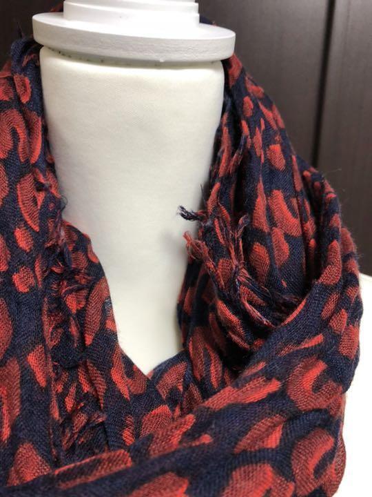 Louis Vuitton Red Navy Blue Leopard Silk Cashmere Stephen Louis Vuitton Red Navy Blue Leopard Silk Cashmere Stephen