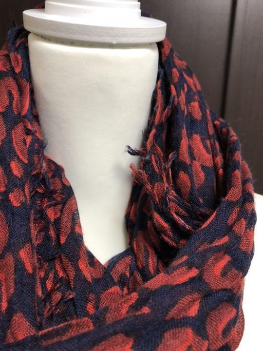 Louis Vuitton Red Navy Blue Leopard Silk Cashmere Stephen Sprouse Scarf  Shawl