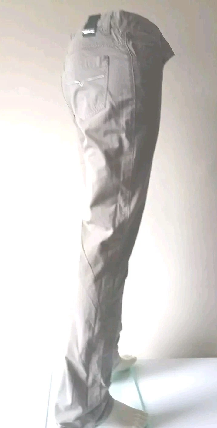 Pantaloni chino Versace taglia 30×32 gambe sottili 5 tasche estive leggeri con logo
