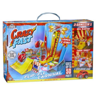 Little Tikes Crazy Fast Flip & Fly Carnival Playset One Exclusive Pullback Car