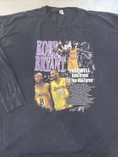 Kobe Bryant Farewell Los Angeles Lakers NBA Basketball Long Sleeve T Shirt XXL