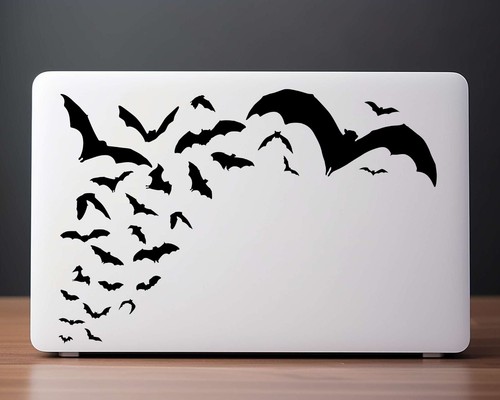 Bats Decal, Flying Foxes Colony, Vinyl Sticker for Cars, Laptops, Halloween Fun - 第 1/39 張圖片
