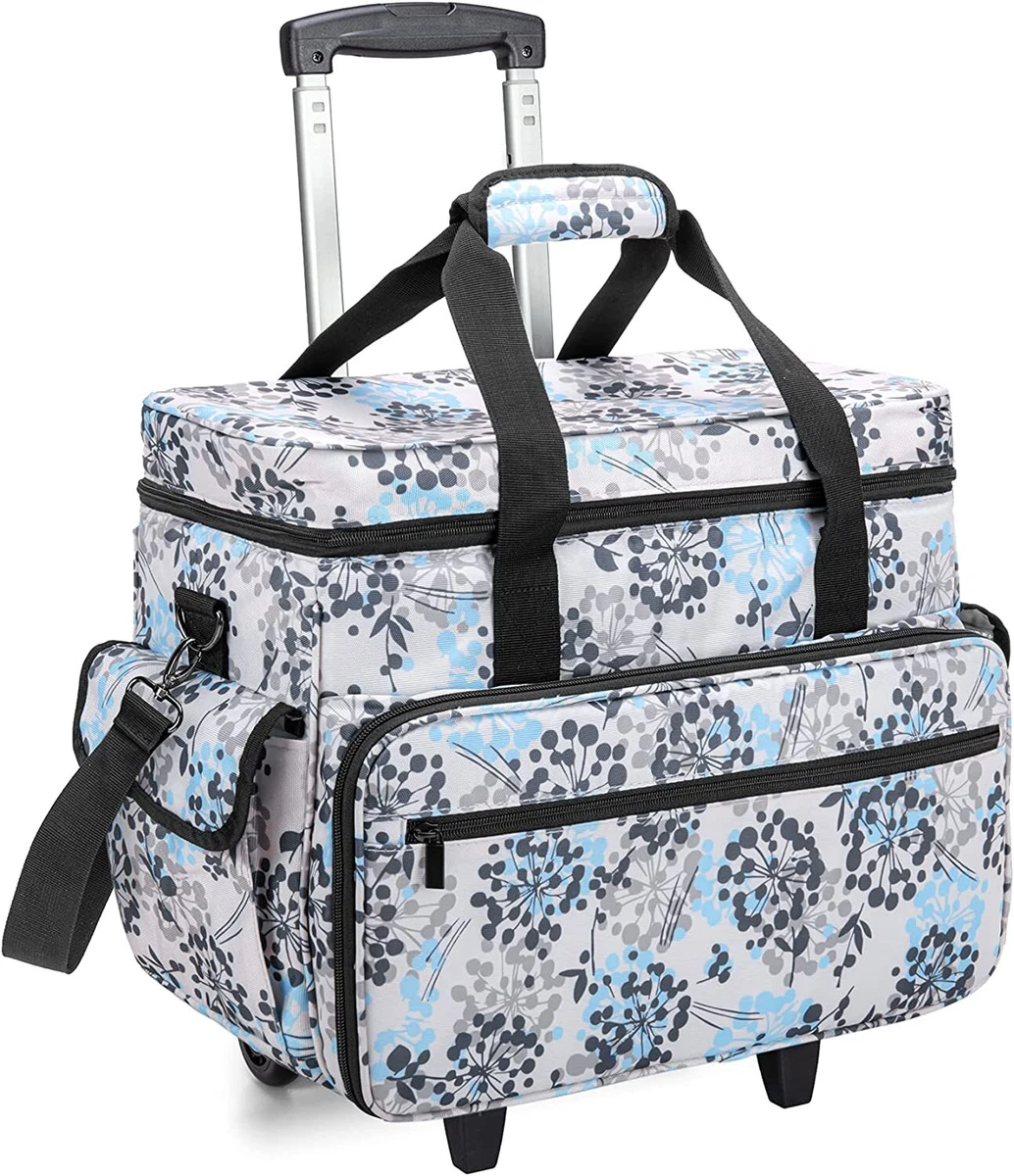 Sewing Machine Trolley Bag Detachable Trolley Case on Wheels