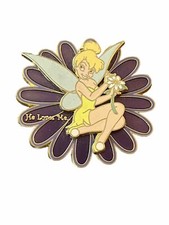 DISNEY TINKER BELL PURPLE FLOWER DAISY HE LOV...