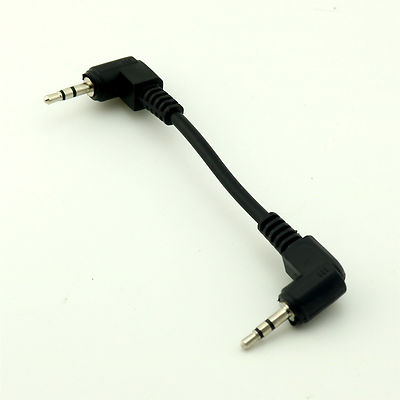 10x 2.5mm Stereo TRS Male Right Angled to 2.5mm Male Angle Audio Aux Cable Cord
