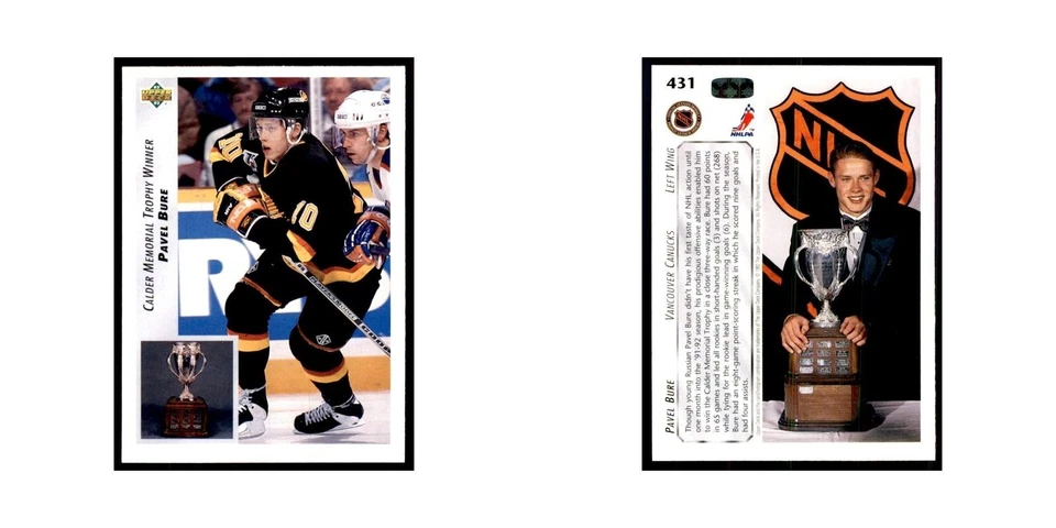 1992 Upper Deck Pavel Bure Hockey Cards #431 - Image 3 of 3