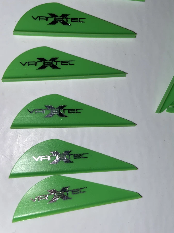 VaneTec 2" HP Archery Arrow Vanes Flo. Green arrows fletching 100 Pack - Image 2 of 2
