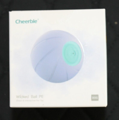 Cheerble Wicked Ball PE Purple Rechargeable Interactive Ball For Dogs #C0722 NEW