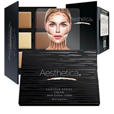 AESTHETICA Cream Contour KIT NEW ALL Skintones Refillable Pans RETAIL $40