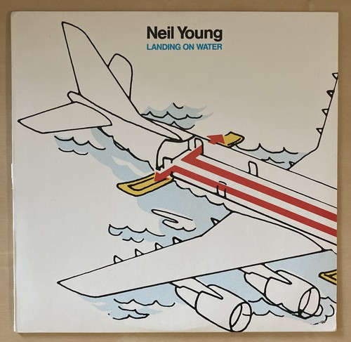 Neil Young "Landing On Water" LP 1986 Vinyl Record - Geffen GHS 24109