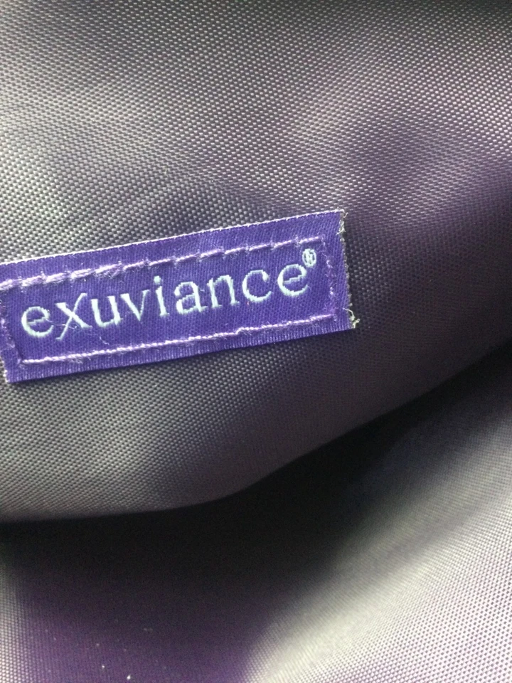 Bolso de Cosméticos Exuviance Acolchado Púrpura - Terciopelo Suave con Cierre de Cremallera*Nuevo Foto 3 de 3