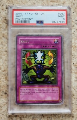 yugioh pharaoh's servant best cards 2010-17 Yu-Gi-Oh Unlimited Reprints #PSV067 Shift PSA 9 MINT 9 cards per pack YuGiOh Pharaohs Servant Single Card