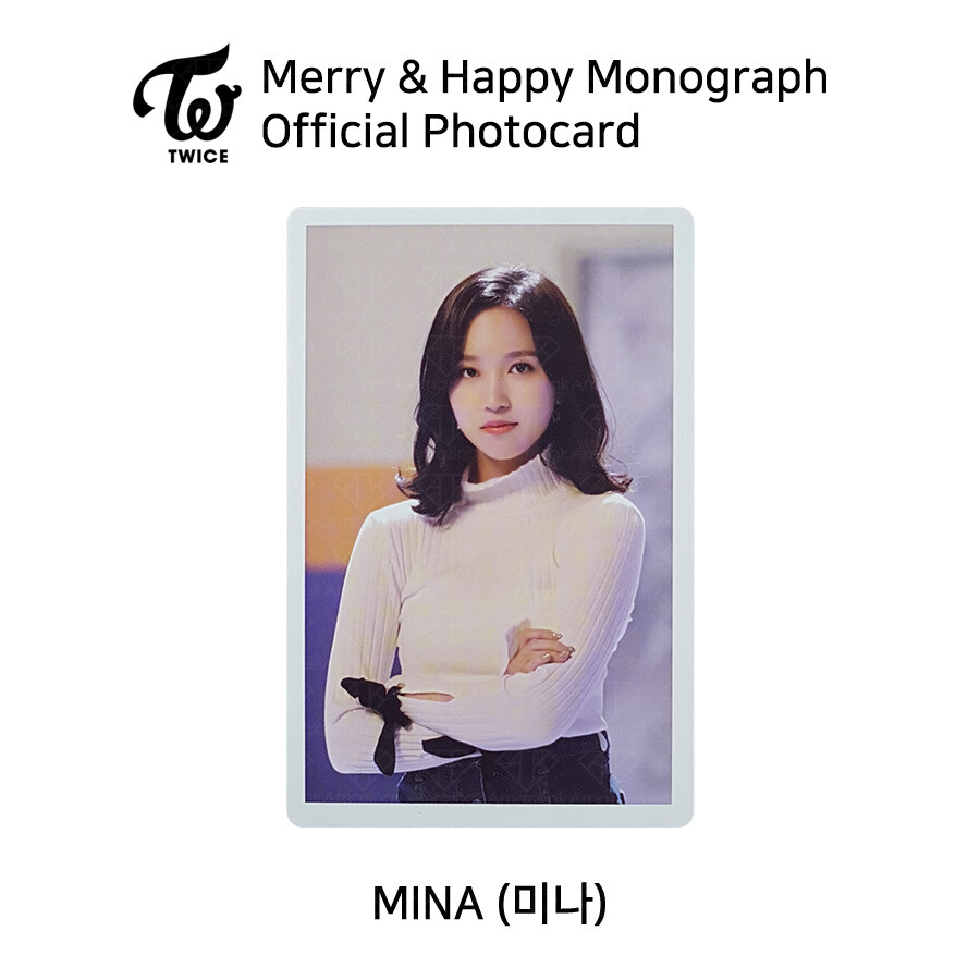 TWICE Merry & Happy Monograph Official Photocard Each Member TWICE Merry & Happy Monograph Official Photocard Each Member