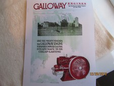 1929 Silver Anniversary William Galloway Gas Engine Catalog Section